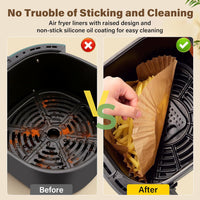 Anti-adhesive Disposable Air Fryer Liners - EasyCrisp-Square-State of Style