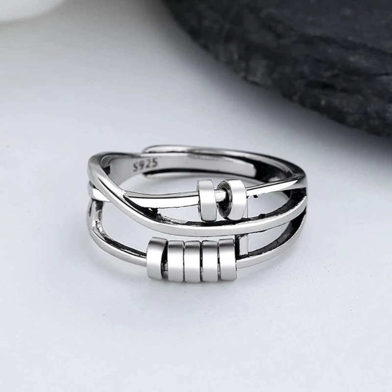 Anti-Anxiety Spinner Ring | Stress Relief | Fidget Ring | Meditation Aid-State of Style