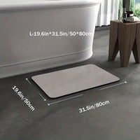 Anti-slip Diatomite Bath Mat - AquaGrip-Grey-40 x 60 cm-State of Style