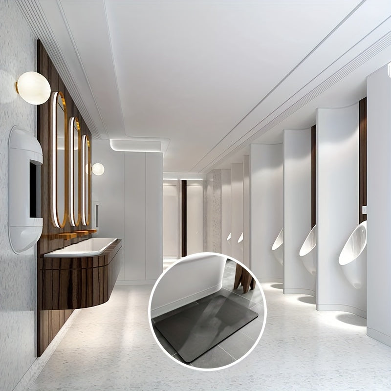 Anti-slip Diatomite Bath Mat - AquaGrip-Grey-40 x 60 cm-State of Style