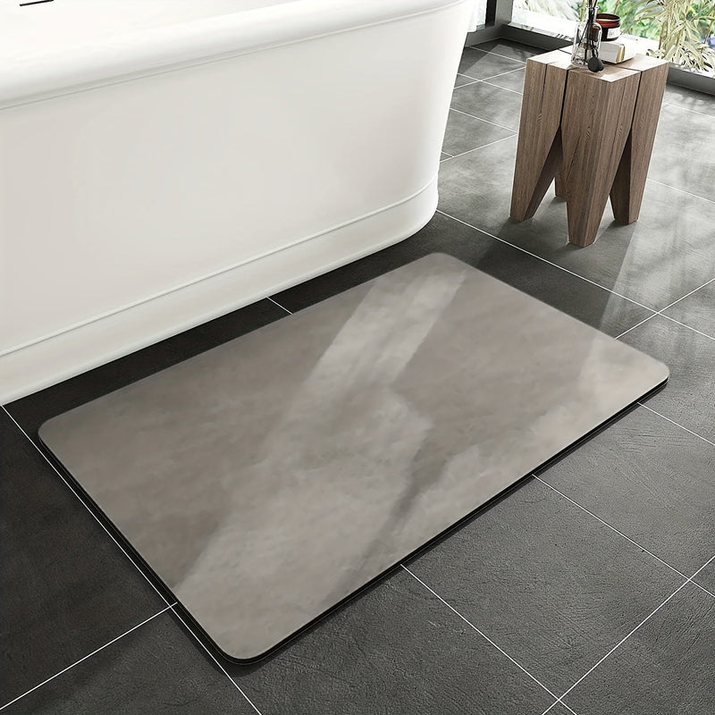Anti-slip Diatomite Bath Mat - AquaGrip-Grey-40 x 60 cm-State of Style