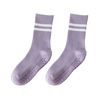 Anti-slip Mid-Tube Sports Socks for Fitness and Yoga - GripFit (Buy 1 Get 1 Free)-Purple (Buy 1 Get 1 Free)-State of Style