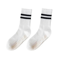 Anti-slip Mid-Tube Sports Socks for Fitness and Yoga - GripFit (Buy 1 Get 1 Free)-White (1+1 Free)-State of Style