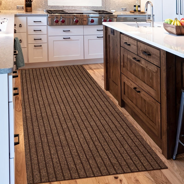 Anti-slip & Washable Runner for Indoor and Outdoor - GripLuxe-Brown-60 cm × 150 cm-State of Style