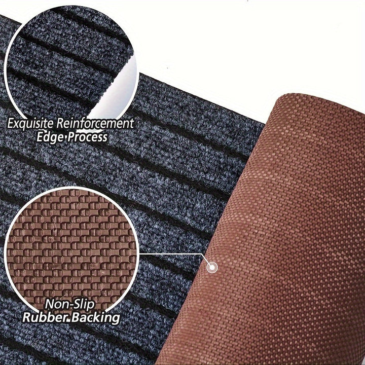 Anti-slip & Washable Runner for Indoor and Outdoor - GripLuxe-Dark grey-60 cm × 150 cm-State of Style
