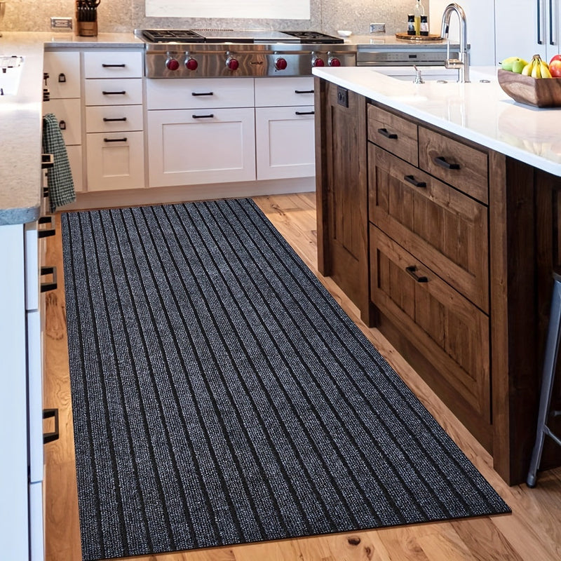 Anti-slip & Washable Runner for Indoor and Outdoor - GripLuxe-Dark grey-60 cm × 150 cm-State of Style