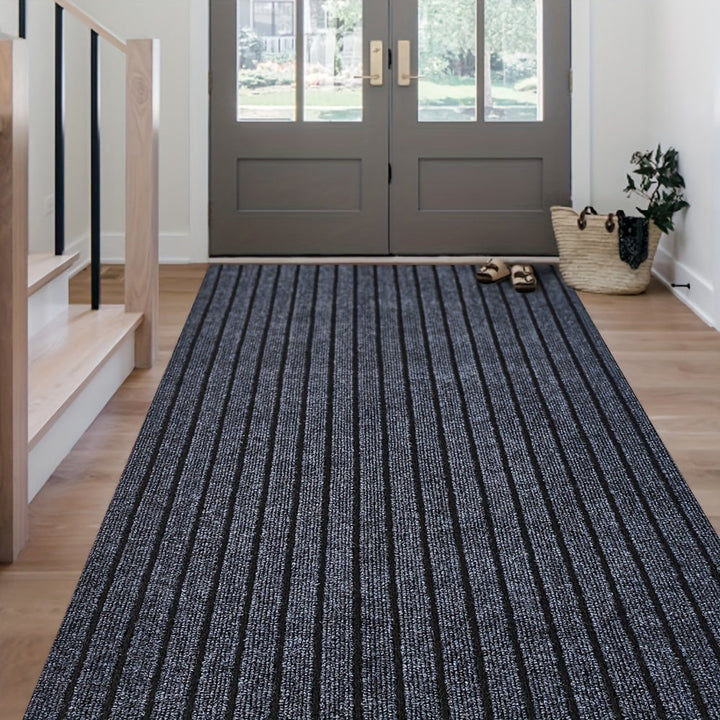 Anti-slip & Washable Runner for Indoor and Outdoor - GripLuxe-Dark grey-60 cm × 150 cm-State of Style