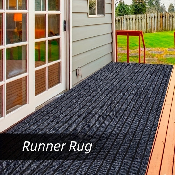 Anti-slip & Washable Runner for Indoor and Outdoor - GripLuxe-Dark grey-60 cm × 150 cm-State of Style