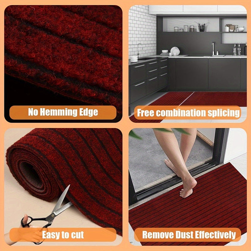 Anti-slip & Washable Runner for Indoor and Outdoor - GripLuxe-Dark grey-60 cm × 150 cm-State of Style