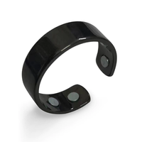 Anti-Snoring Ring | Magnetic Therapy | Adjustable-Black-State of Style