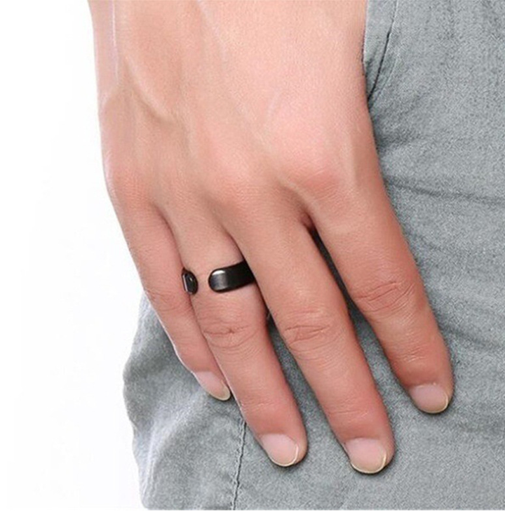 Anti-Snoring Ring | Magnetic Therapy | Adjustable-Silver-State of Style