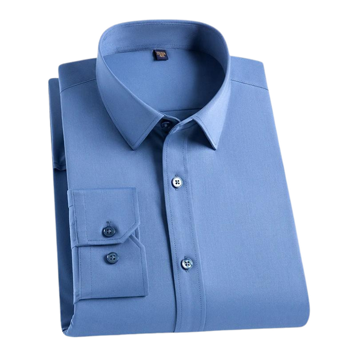 Anti Stain Shirt with Anti Crease Fabric – Damian-Dark blue-M-State of Style