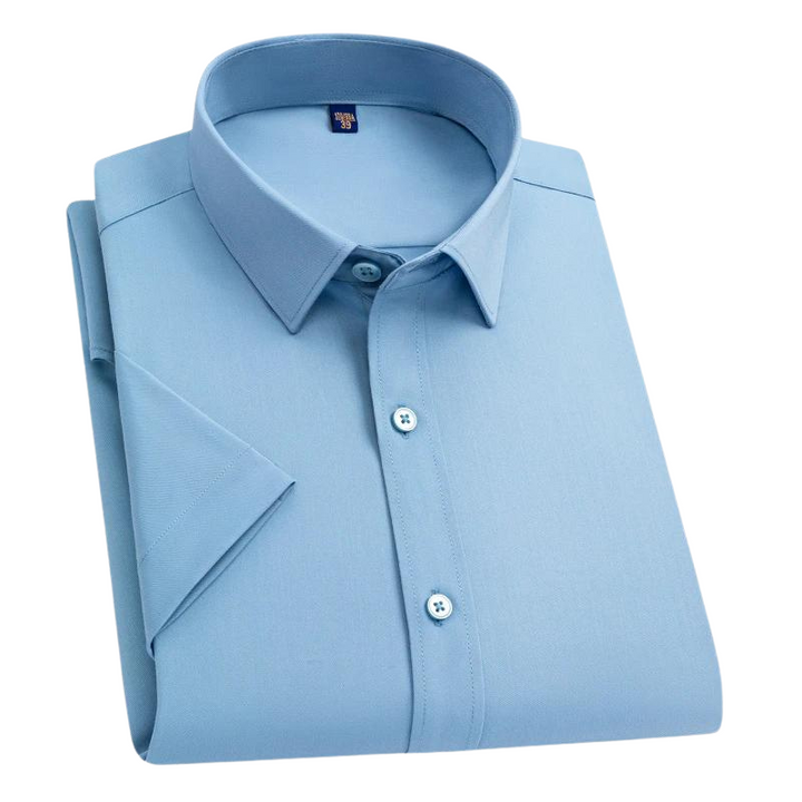 Anti Stain Shirt with Anti Crease Fabric – Damian-Light blue-M-State of Style