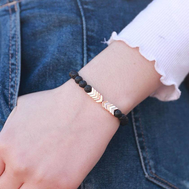 ANTI-STRESS OIL ATOMIZER BRACELET-Gold-State of Style