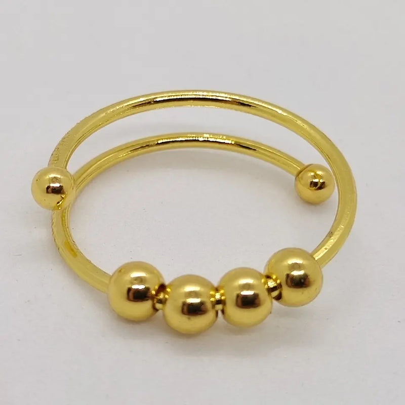 Anti-Stress Ring – CalmSpin-Gold-State of Style