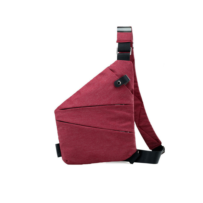 Anti-Theft Shoulder Bag - TravelSafe-Right-handed-Burgundy-State of Style