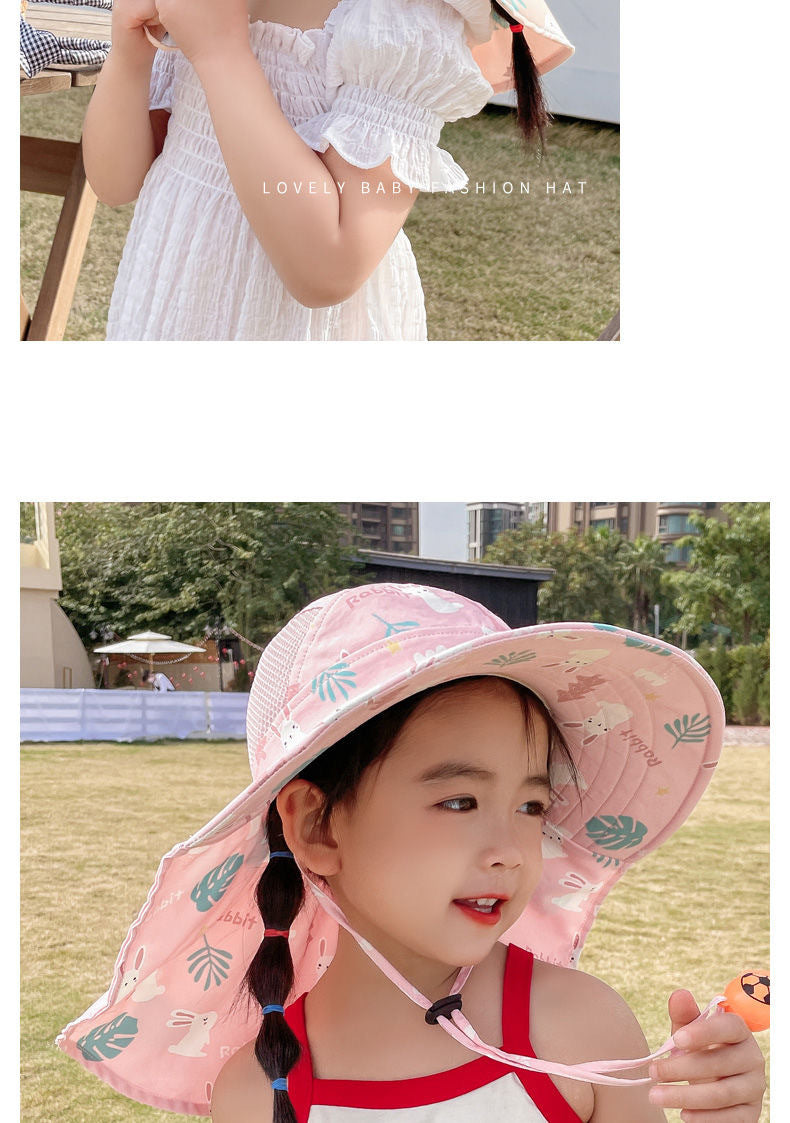 ANTI-UV KIDS SUN HAT WITH WHISTLE - SUMMER BUCKET HAT FOR BOYS AND GIRLS-Olive green-State of Style