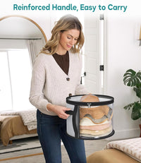 Large Clear Hat Storage Case – Wide-Brim Hat Organiser with Handles (Buy 1, Take 1 FREE)