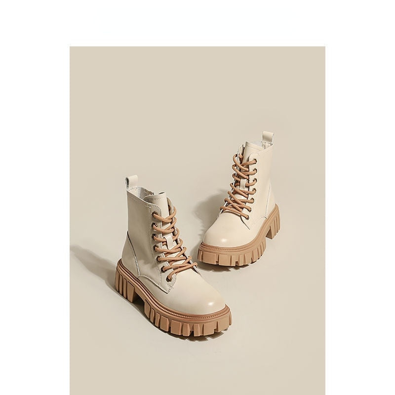 ApogeeBoots | Women’s Platform Boots-Beige-3.5-State of Style