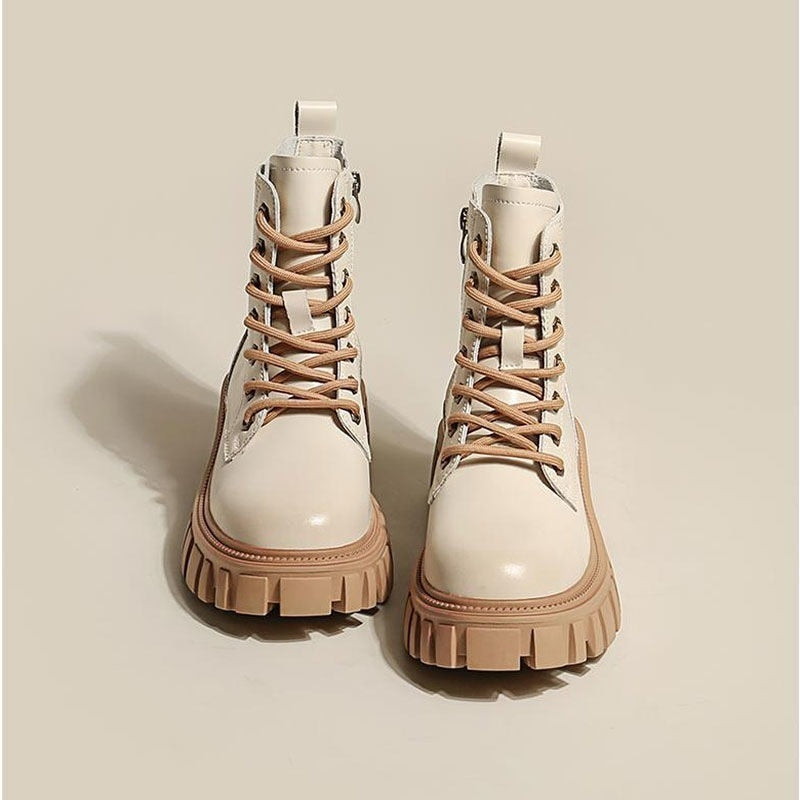 ApogeeBoots | Women’s Platform Boots-Beige-3.5-State of Style