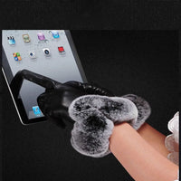 Apple Leather Gloves | Stylish and Warm-Purple-State of Style