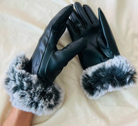 Apple Leather Gloves | Stylish and Warm-Purple-State of Style