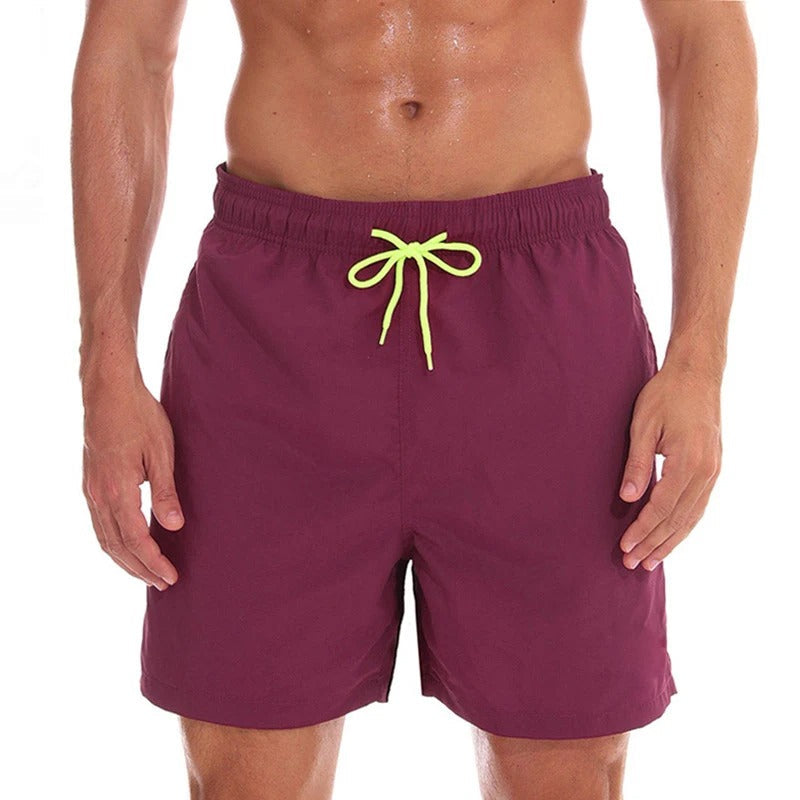 Aqua Di Man Swim Shorts: Dive into Comfort and Style-Burgundy-S-State of Style