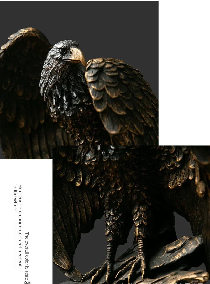 Aquila Bronze Eagle Sculpture-Eagle-State of Style