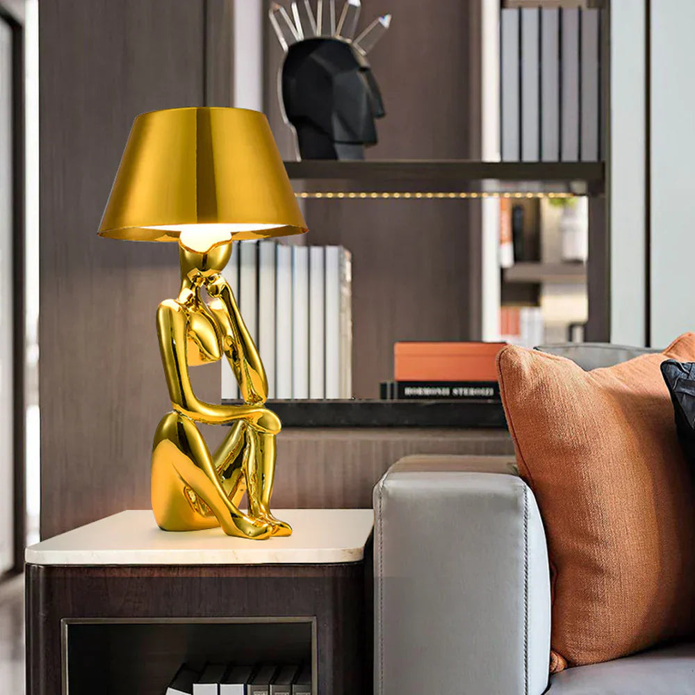 Arden Designer Lamp with Timeless Design-Gold A-State of Style