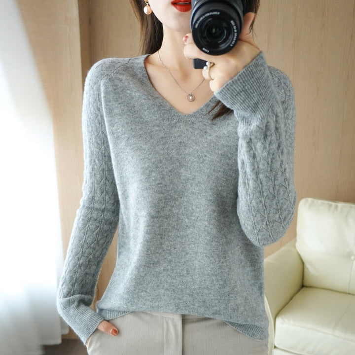 ArelyTop | Modern Women’s Sweater-Grey-S-State of Style