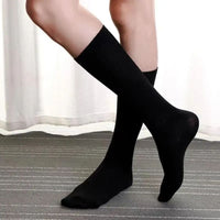 Ariston Traditional Socks – 3-Pack Knee-Length Warm & Durable Socks-2 Black - 1 White-State of Style