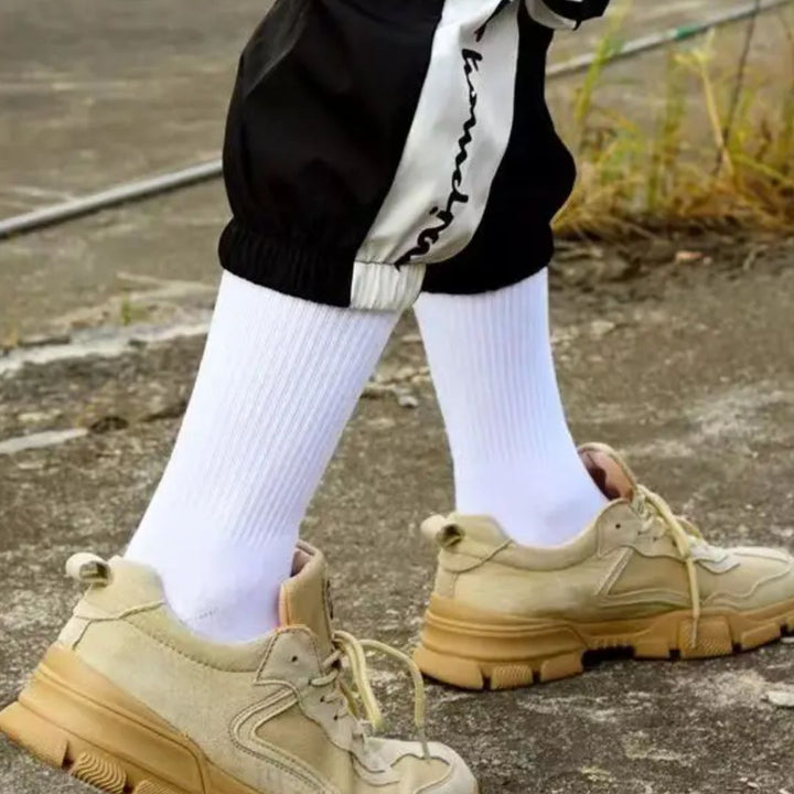 Ariston Traditional Socks – 3-Pack Knee-Length Warm & Durable Socks-3 White-State of Style