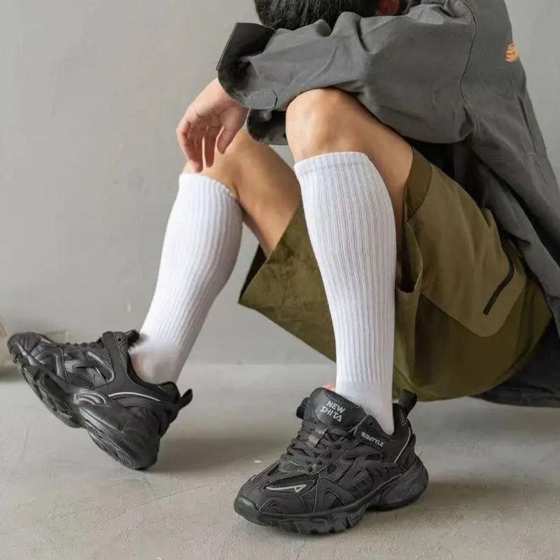 Ariston Traditional Socks – 3-Pack Knee-Length Warm & Durable Socks-3 White-State of Style