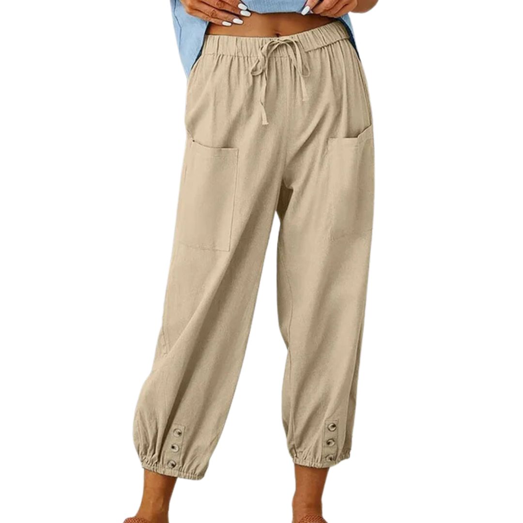 Arra Linen Pants | Stylish & Breathable-Beige-XS-State of Style