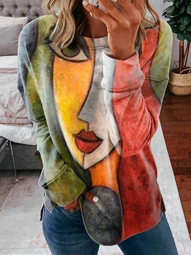 Artistic Sweater with Gradient - Lira-Yellow-S-State of Style