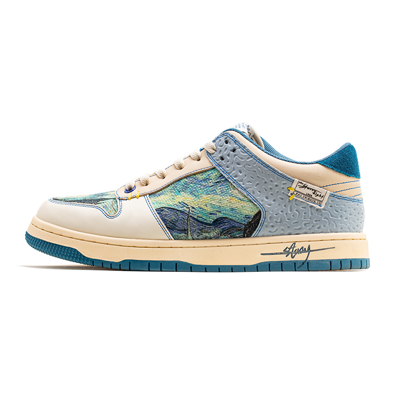 Artistic unisex sneakers with starry night design & comfort sole – Lior-5-State of Style