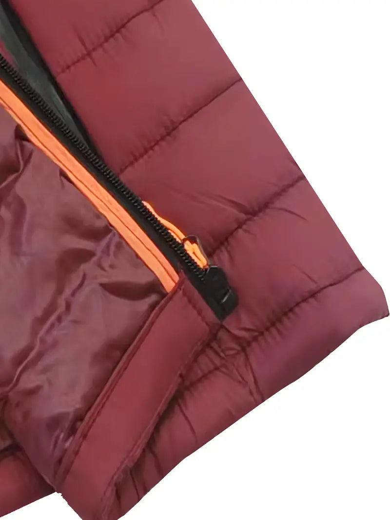 Arwen Women's Winter Puffer Jacket with Hood-Black-S-State of Style