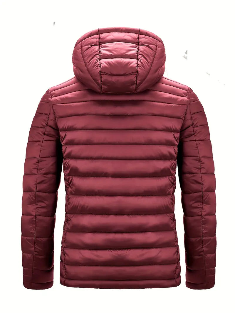 Arwen Women's Winter Puffer Jacket with Hood-Black-S-State of Style