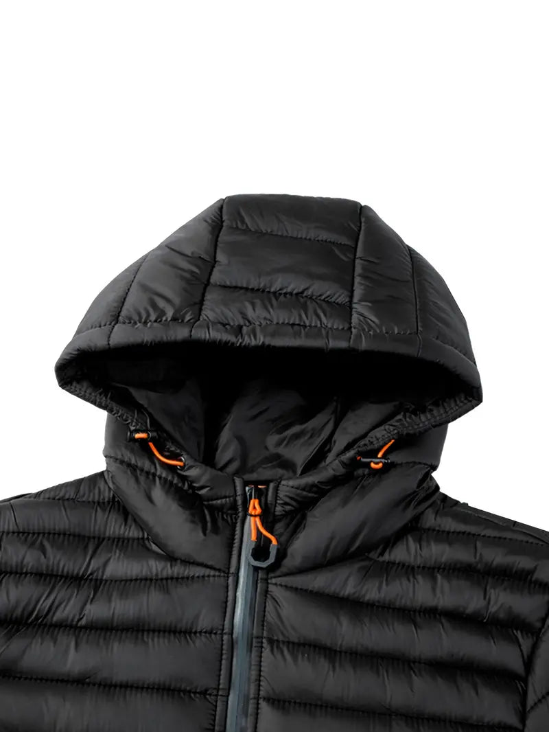 Arwen Women's Winter Puffer Jacket with Hood-Black-S-State of Style