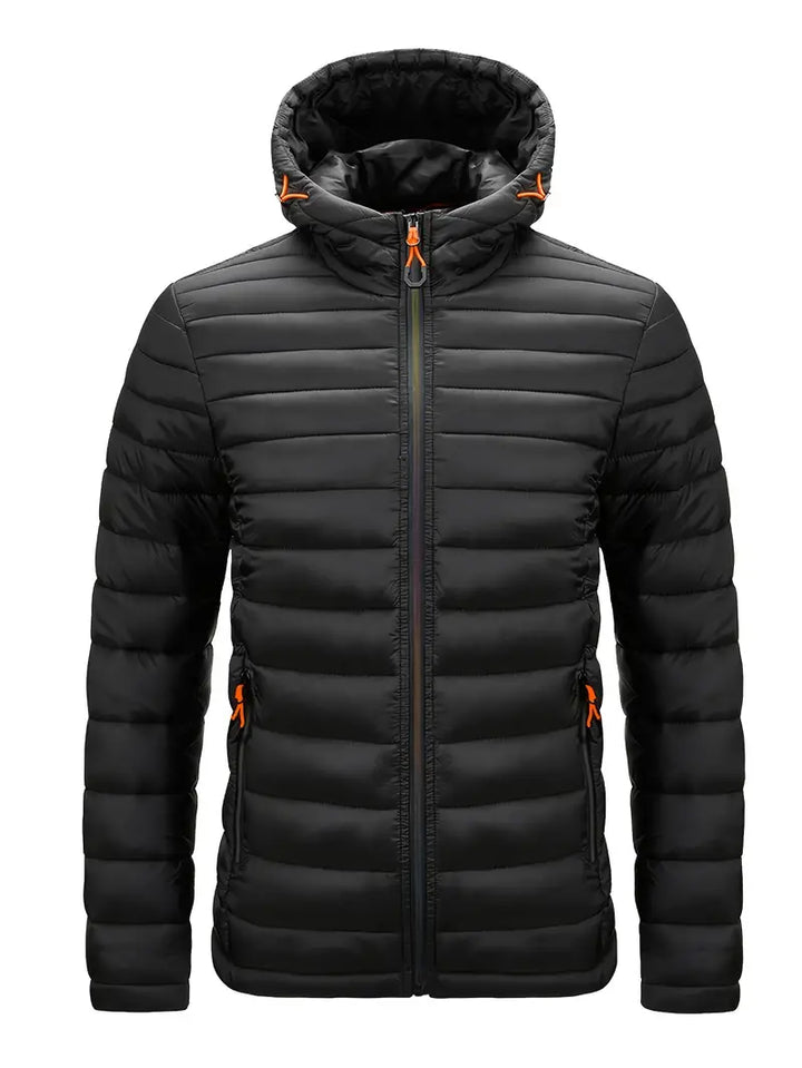 Arwen Women's Winter Puffer Jacket with Hood-Black-S-State of Style
