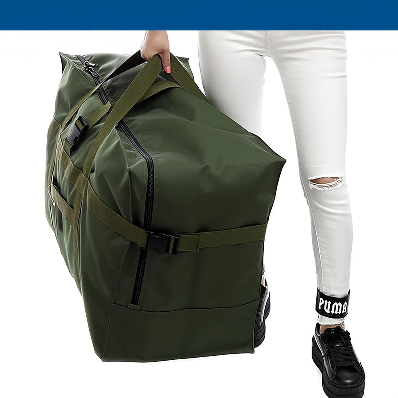 Extra Large 120L Waterproof Travel Duffel Bag – Foldable Storage & Carry On