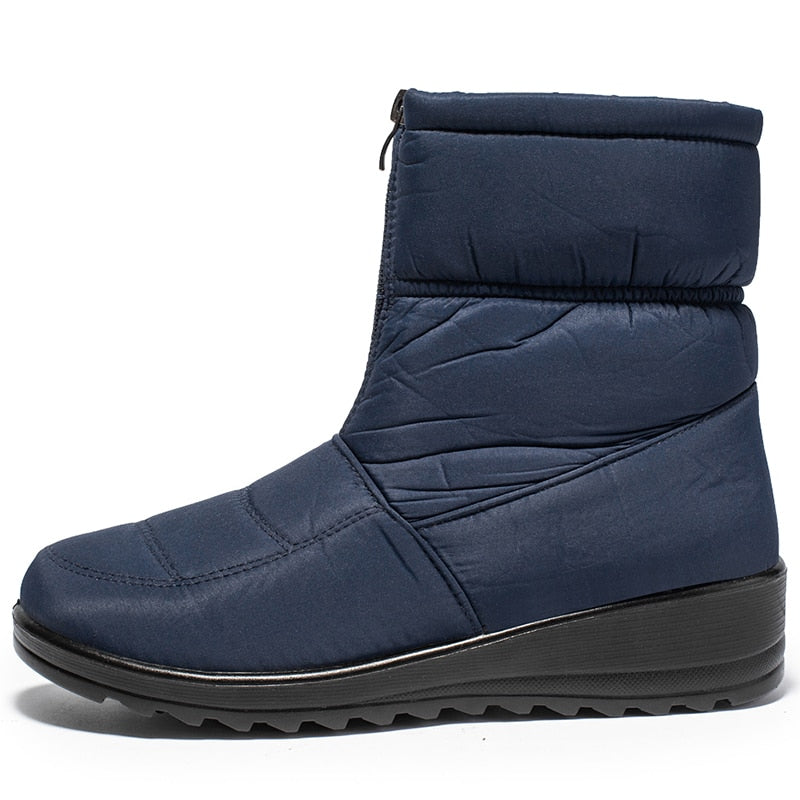 aseyBoost I Women's Waterproof Snow Boots-Blue-3.5-State of Style