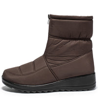 aseyBoost I Women's Waterproof Snow Boots-Brown-3.5-State of Style