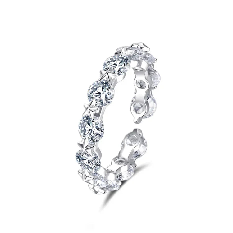 Astrid Double-Layered Star Ring Set-Multiple Stones-State of Style