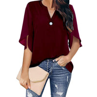 AstridTop | Modern Women’s Blouse-Burgundy-S-State of Style
