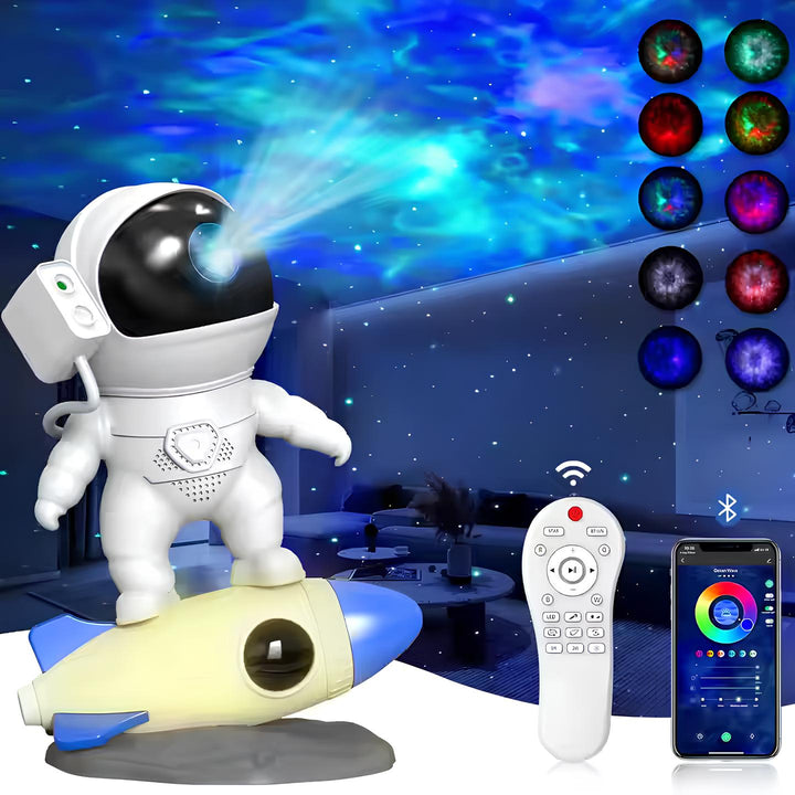 Astronaut Projector Lamp - AstroGlow-Cosmic Audio Projection-State of Style