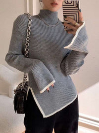 Asymmetric Sweater for Women – Trendy & Unique Design-Black-S-State of Style