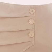 Asymmetric Women's Shorts with Decorative Buttons – Nerina-XS-State of Style