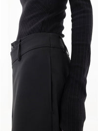Asymmetrical Comfort Trousers - Livia-Black-S (36)-State of Style