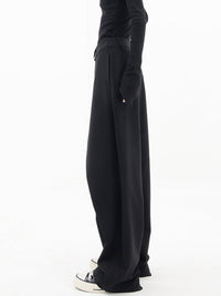 Asymmetrical Comfort Trousers - Livia-Black-S (36)-State of Style